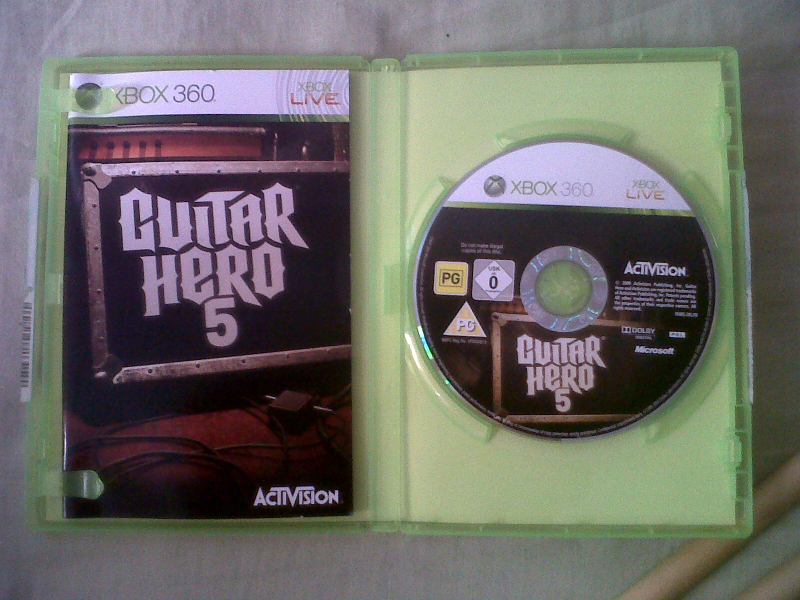 juego guitar hero 5 mas instrumentos xbox360