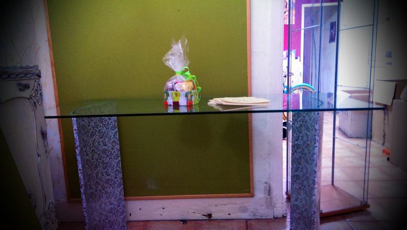 mesa de cristal 