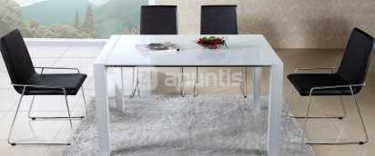 MESA DE COCINA BLANCO MATE DESPLEGABLE