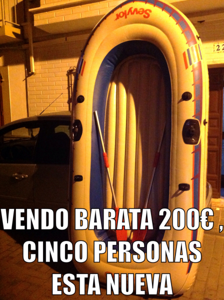 Barca hinchable cinco personas