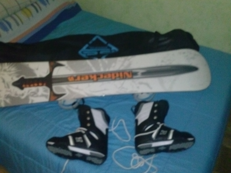 tabla de sbowboard botas y funda