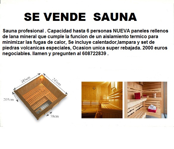 sauna profesional