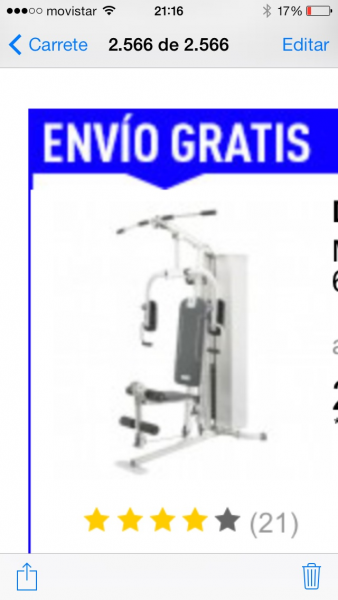 máquina de musculación 