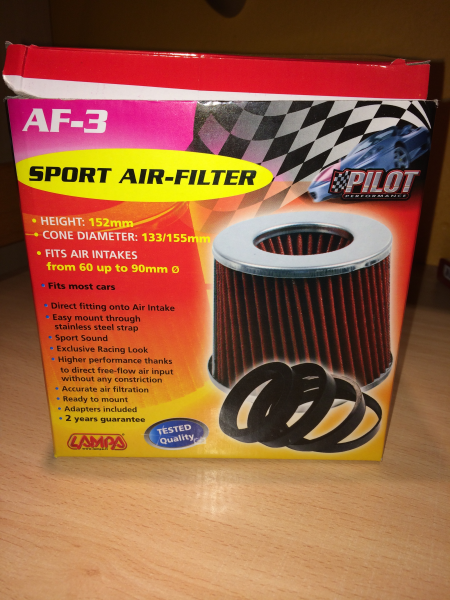 FILTRO DE AIRE UNIVERSAL ALTA PRESTACION