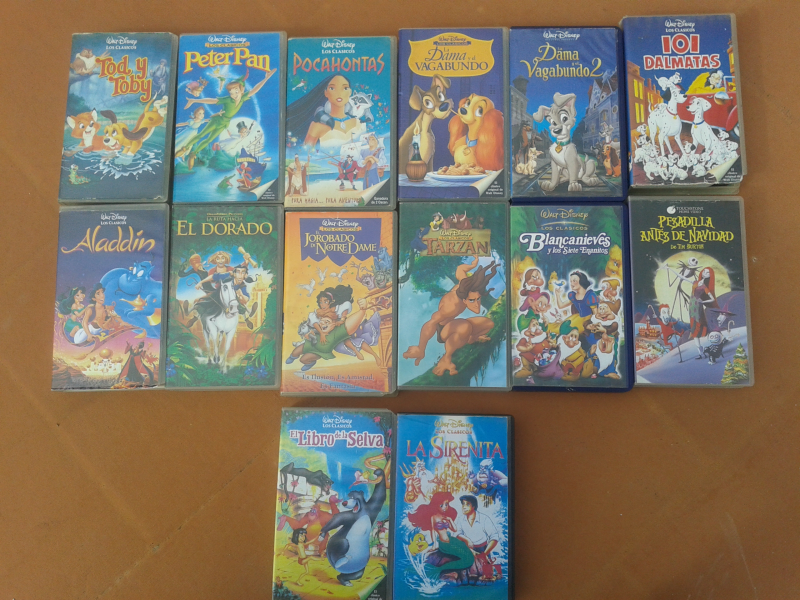 14 cintas vhs Walt Disney