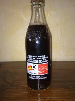 BOTELLA COCA COLA AÑO 82