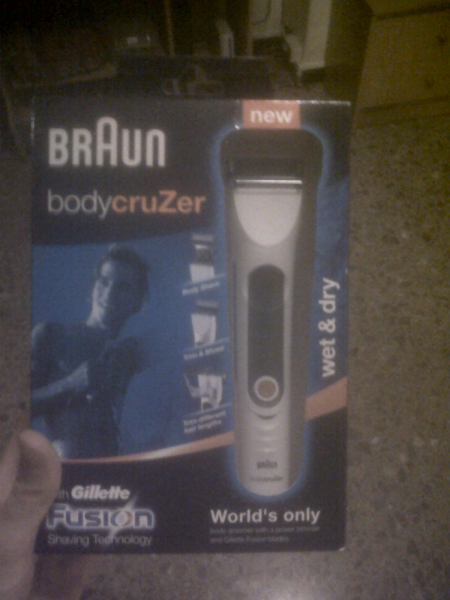 Depiladora de Braun (Braun BodyCruzer) nueva