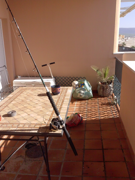 Caña+Carrete pescadora