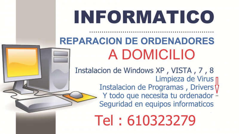 Reparacion y mantenimiento ordenadores 