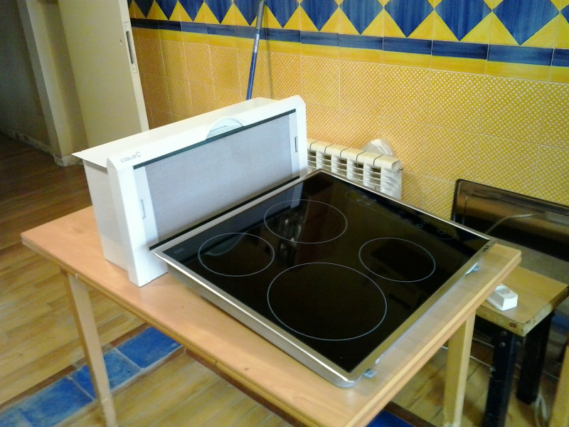 Vitrocerámica y extractor