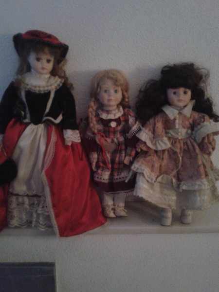 3 Muñecas de porcelas Antiguas