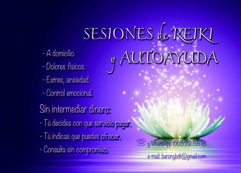 Sesiones REIKI y AUTO-AYUDA