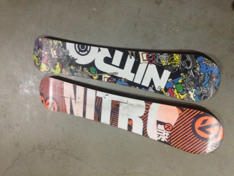 Dos tablas de snow nitro