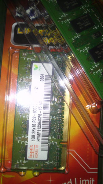 Modulos SO-DIMM 2x1GB