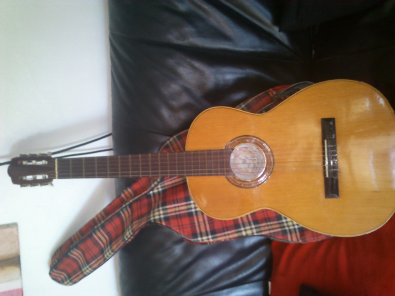 Guitarra española + Amplificador (LUXMAN) + ordenador + PLANCHA VAPOR