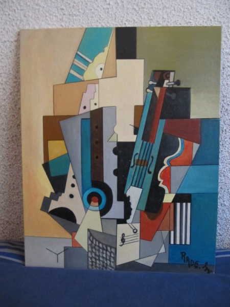 Lote de 6 cuadros modernos 