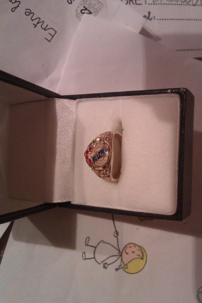 anillo de oro del Real Madrid