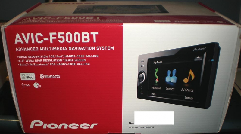 Navegador pioneer avic-f500bt