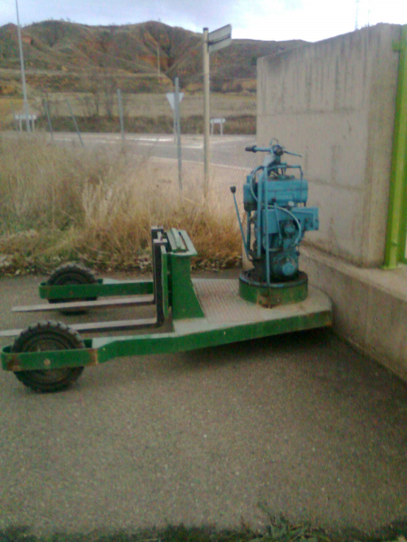 transpaleta a motor diesel