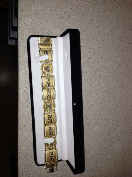 Pulsera de oro 18kilates 70grs