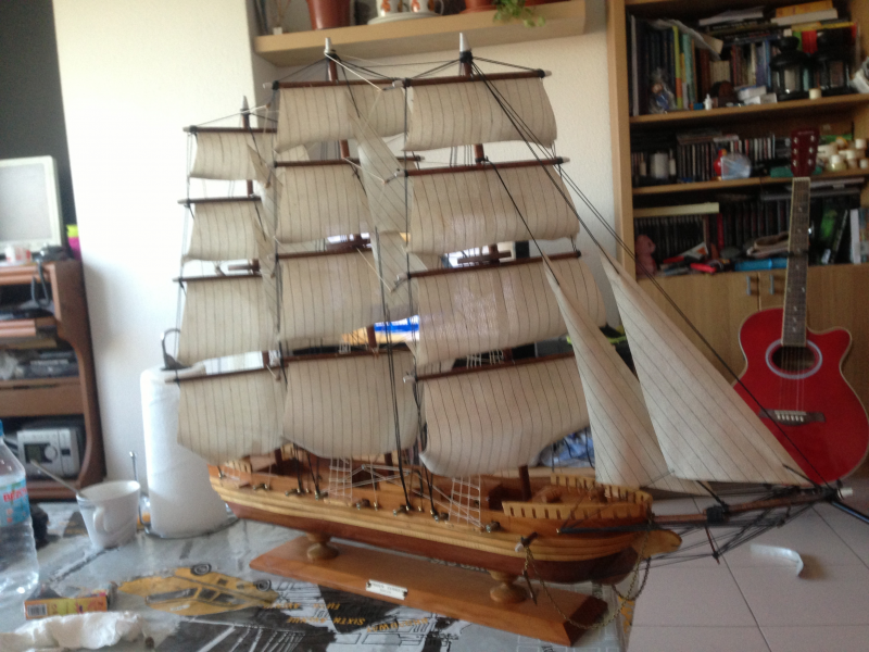Maqueta madera fragata española 
